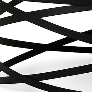 Homeroots 13" Black Metal And Glass Coffee Table   283164