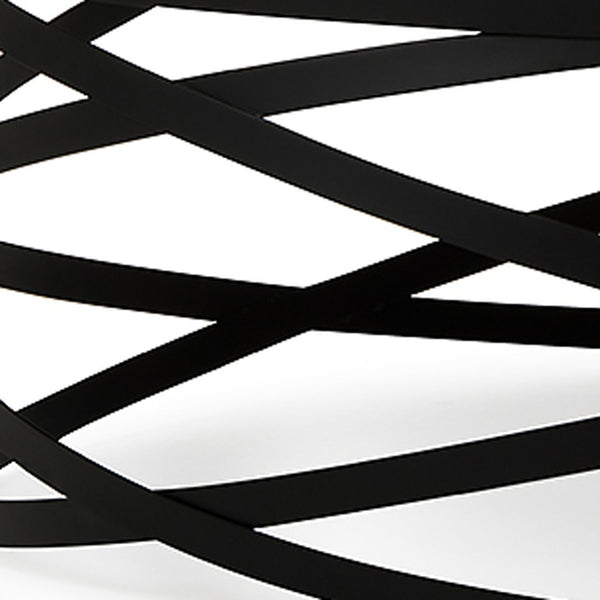 Homeroots 13" Black Metal And Glass Coffee Table   283164