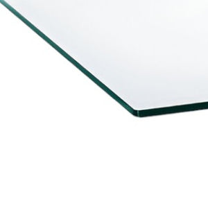 HomeRoots 47" Modern Glass Coffee Table with Silver Steel Cross Legs - Stylish, Sturdy Centerpiece for Any Room 283165