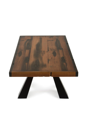 Homeroots 15" Ship Wood And Metal Coffee Table   283183