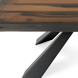 Homeroots 15" Ship Wood And Metal Coffee Table   283183