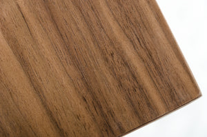 Homeroots 30" Walnut Veneer  Mdf  And Steel Dining Table  Wood,Manufactured 283188