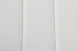 Homeroots Set Of Two White And Silver Upholstered Faux Leather Dining Side Chairs  Metal 283205