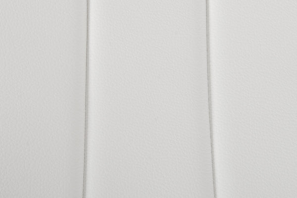 Homeroots Set Of Two White And Silver Upholstered Faux Leather Dining Side Chairs  Metal 283205