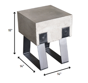 Homeroots " Bar Chair  Concrete 283276