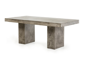 Homeroots Dark Gray Concrete Dining Table  Concrete 283280