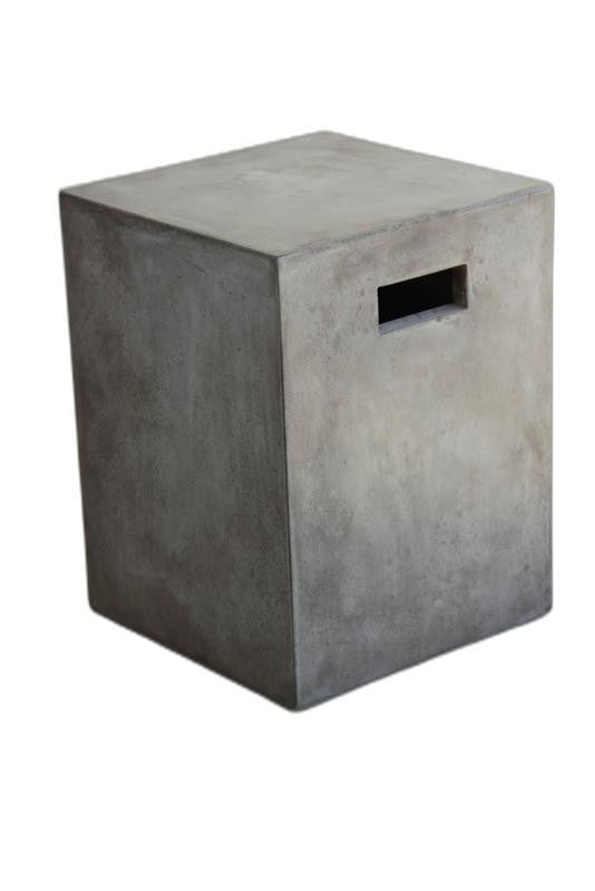 Homeroots Gray Concrete Bar Chair   283287
