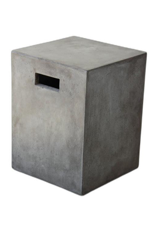 Homeroots Gray Concrete Bar Chair   283287