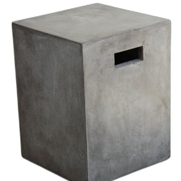 Homeroots Gray Concrete Bar Chair   283287