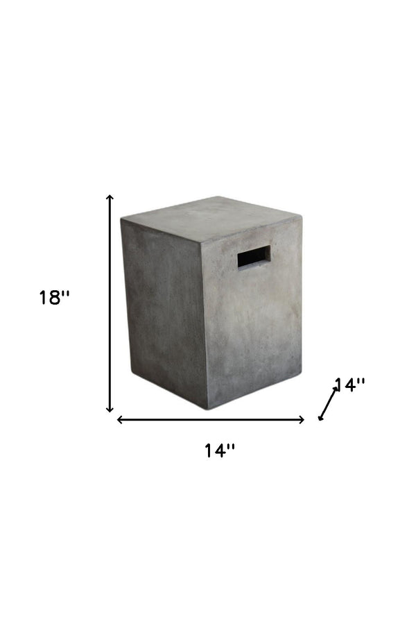 Homeroots Gray Concrete Bar Chair   283287