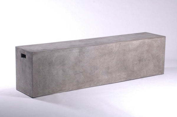 Homeroots 63" Concrete Park Bench  Concrete 283295