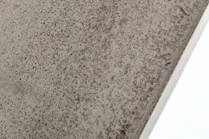 Homeroots 30" Concrete And Stainless Steel Dining Table  Stainless Steel 283301