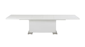 Homeroots 39" White Folding Pedestal Base Dining Table  Mdf 283320