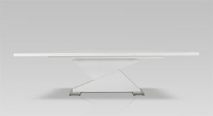 Homeroots 30" White Mdf And Steel Dining Table  Mdf 283322