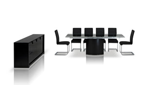 Homeroots 30" Mdf  Steel  And Glass Dining Table  Mdf 283327