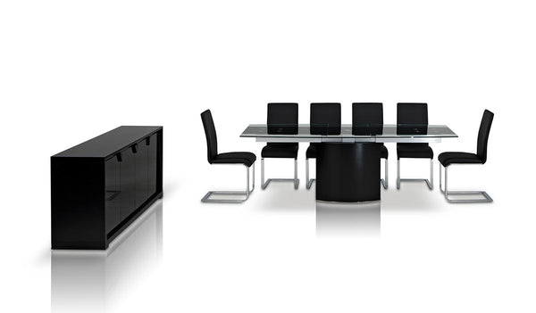 Homeroots 30" Mdf  Steel  And Glass Dining Table  Mdf 283327