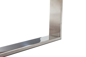 Homeroots 19" Walnut Veneer And Steel End Table   283400