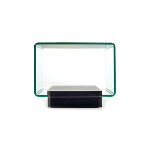 Homeroots 19" Oak Veneer And Glass End Table   283445