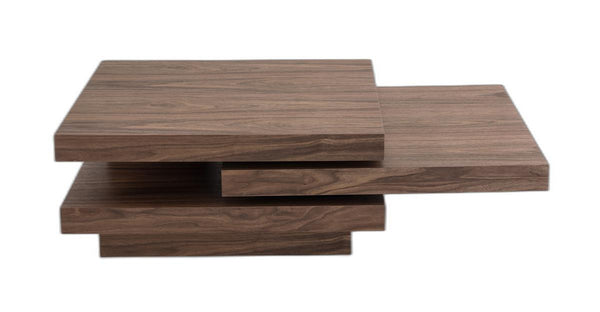 Homeroots 13" Walnut Veneer Coffee Table   283447