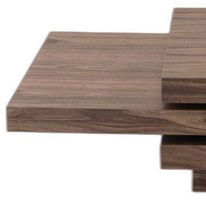 Homeroots 13" Walnut Veneer Coffee Table   283447