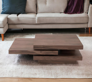 Homeroots 13" Walnut Veneer Coffee Table   283447