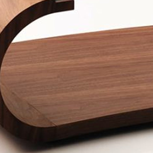 Homeroots 16" Walnut Veneer  Mdf  And Glass Coffee Table   283449