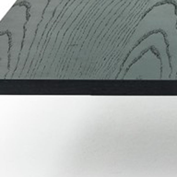 Homeroots 14" Oak Mdf  Glass  And Veneer Coffee Table   283452