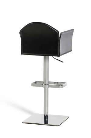 Homeroots " Bar Chair Black Steel 283489