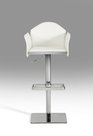 Homeroots " Bar Chair White Steel 283490