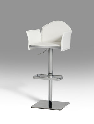 Homeroots " Bar Chair White Steel 283490