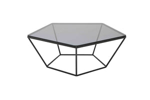 Homeroots 12" Metal And Glass Coffee Table   283495