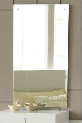 Homeroots 47" White Framed Accent Mirror  Glass 283552