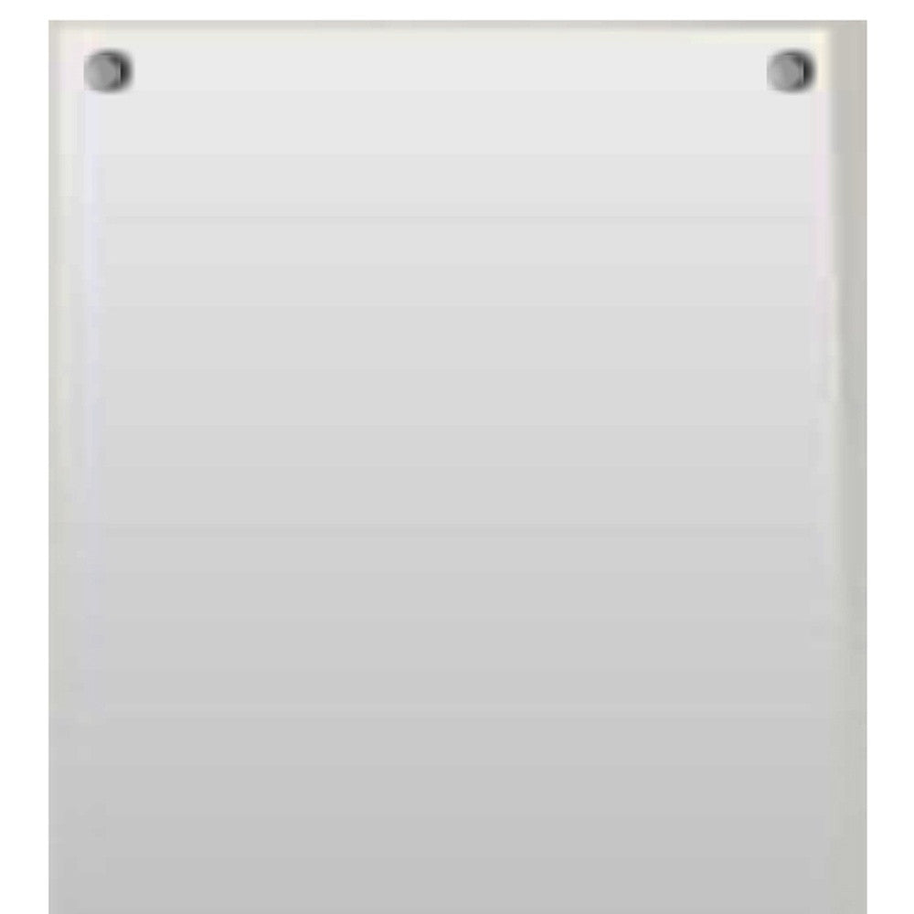 Homeroots 47" White Framed Accent Mirror  Glass 283552