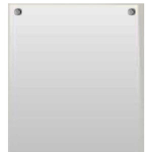 Homeroots 47" White Framed Accent Mirror  Glass 283552