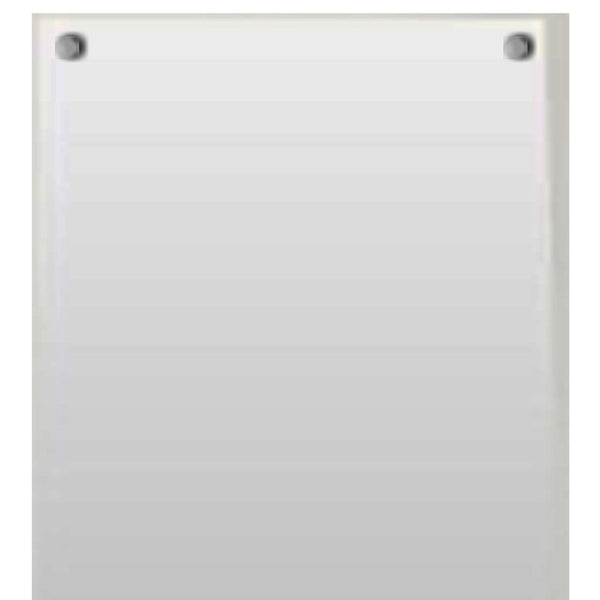 Homeroots 47" White Framed Accent Mirror  Glass 283552