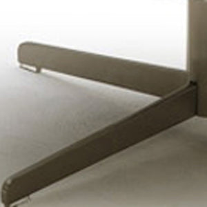 Homeroots 29" White Bonded Leather  Foam And Steel Accent Chair   283638