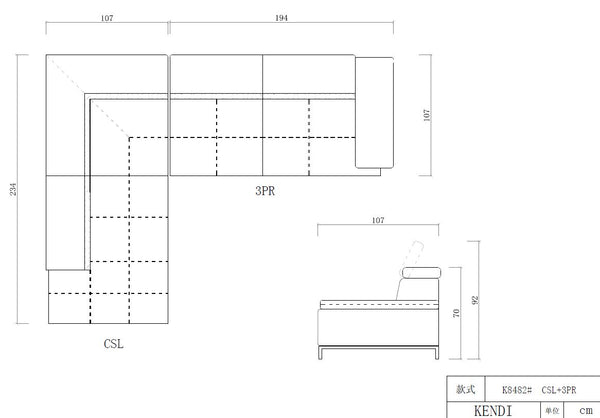 Homeroots 36" Orange Leather  Foam  Metal  And Wood Sectional Sofa   283678