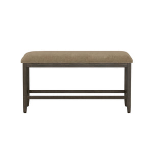 English Elm Wallace & Bay - Brown Mangrove 6-Piece Gathering Dining Set – Casual Dark Brown Wood, Easy-Care, Stylish & Durable B361P384465