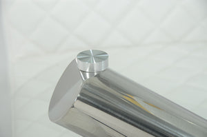 Homeroots 30" Glass And Steel Round Dining Table  Glass 283737