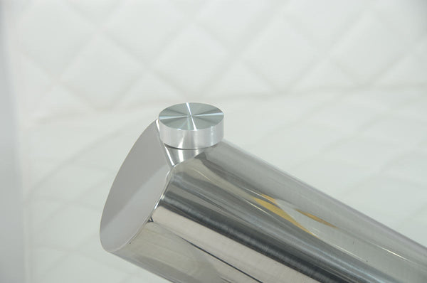 Homeroots 30" Glass And Steel Round Dining Table  Glass 283737