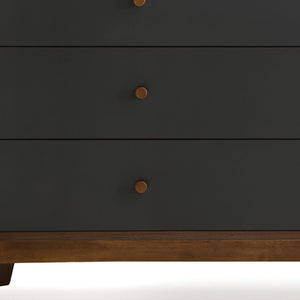 Homeroots 60" Brown Solid And Manufactured Wood Six Drawer Double Dresser  Solid And Manufactured Wood 283789