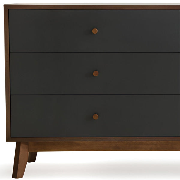 Homeroots 60" Brown Solid And Manufactured Wood Six Drawer Double Dresser  Solid And Manufactured Wood 283789