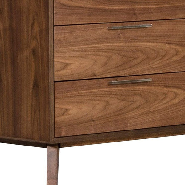 Homeroots 51" Brown Solid And Manufactured Wood Six Drawer Double Dresser  Solid And Manufactured Wood 283797