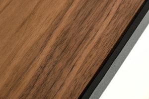 Homeroots 16" Walnut Veneer And Metal Coffee Table   283843