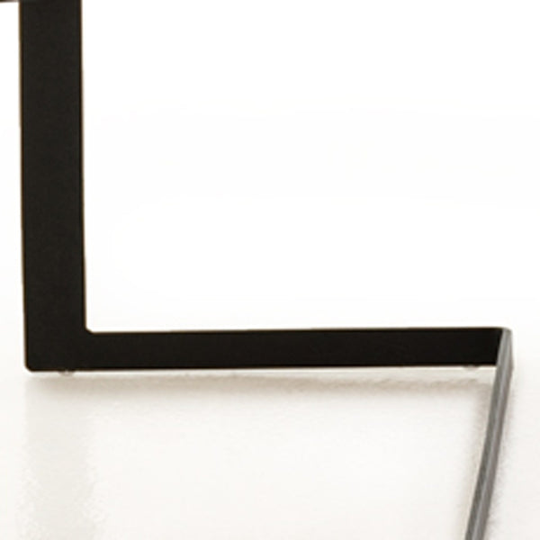 Homeroots 16" Walnut Veneer And Metal Coffee Table   283843