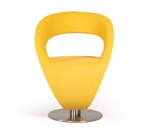 Homeroots 32" Gold Fabric  Polyester  And Wool Lounge Chair Gold  283975