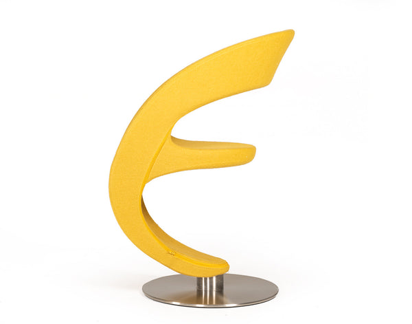 Homeroots 32" Gold Fabric  Polyester  And Wool Lounge Chair Gold  283975