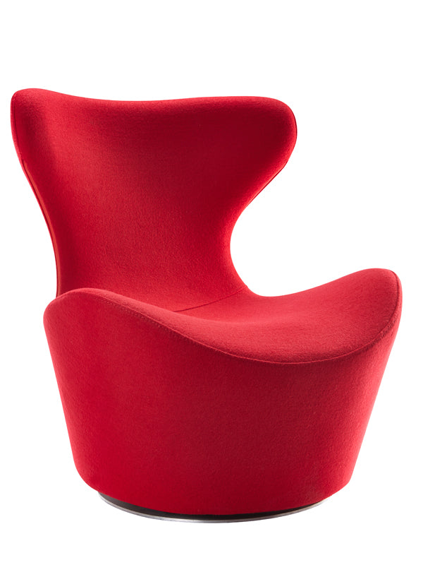 Homeroots 31" Red Fabric  Polyester  And Wood Accent Chair   283989