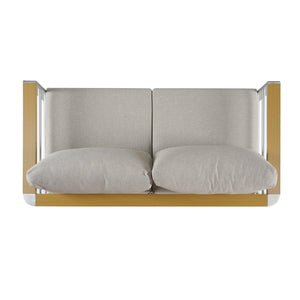 English Elm Christopher Knight Home® - Cora Outdoor Aluminum Loveseat - Lightweight, Stylish Silver Frame With Beige Cushion For Comfort N775P210696S