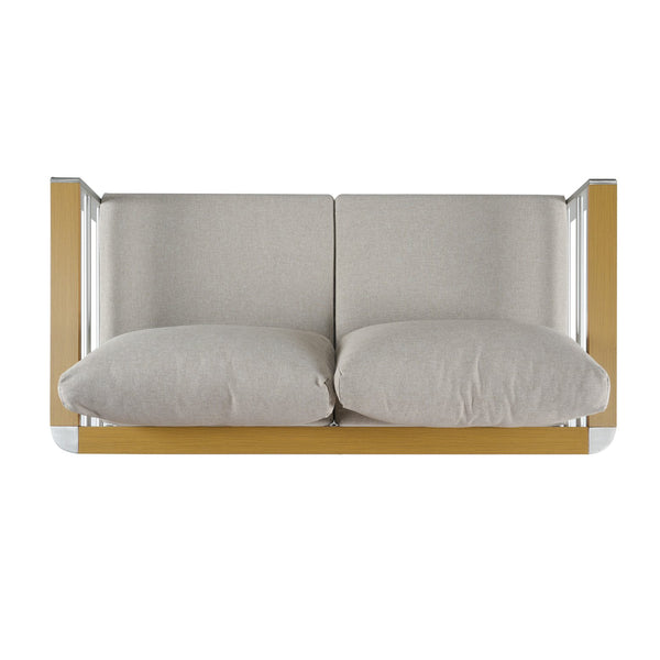 English Elm Christopher Knight Home® - Cora Outdoor Aluminum Loveseat - Lightweight, Stylish Silver Frame With Beige Cushion For Comfort N775P210696S